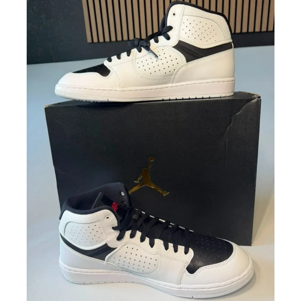 Jordan Access Men's Shoes - White/Black/Red - Size US 13
